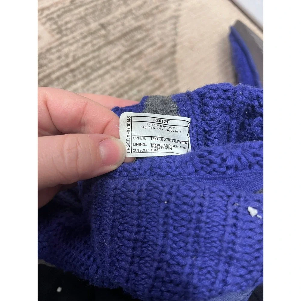UGG Women's Leland Indigo Knit Cardy Pull On Winter Boots‎ Size US 7